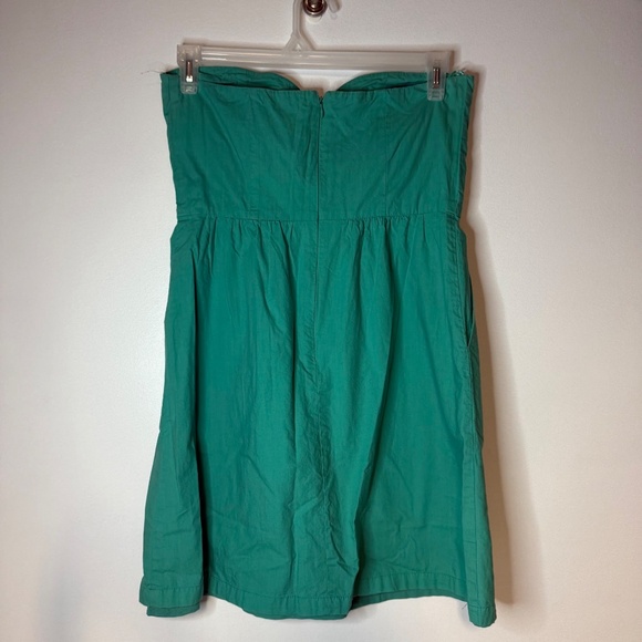 Judith March Retro Pin Up Dress Green Embroidered Bow Short Sleeveless - Picture 3 of 4